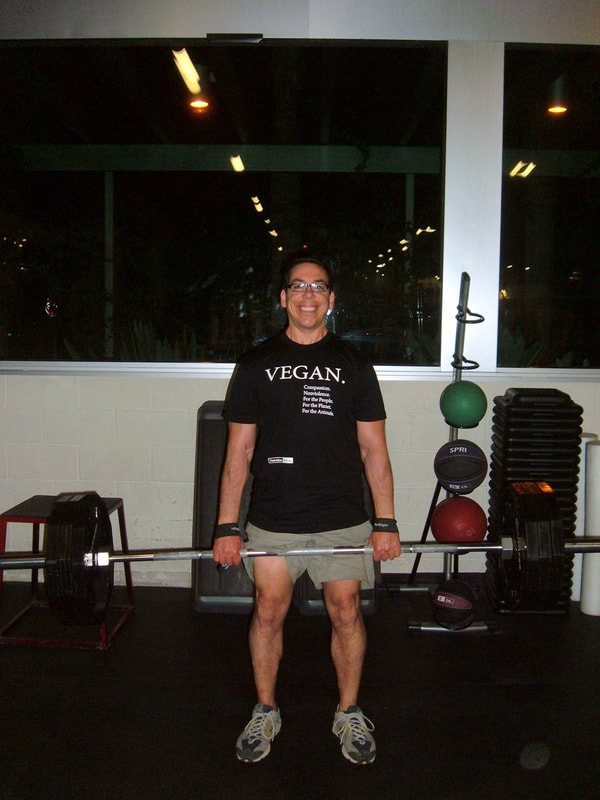 Vegan Shirt at the gym
