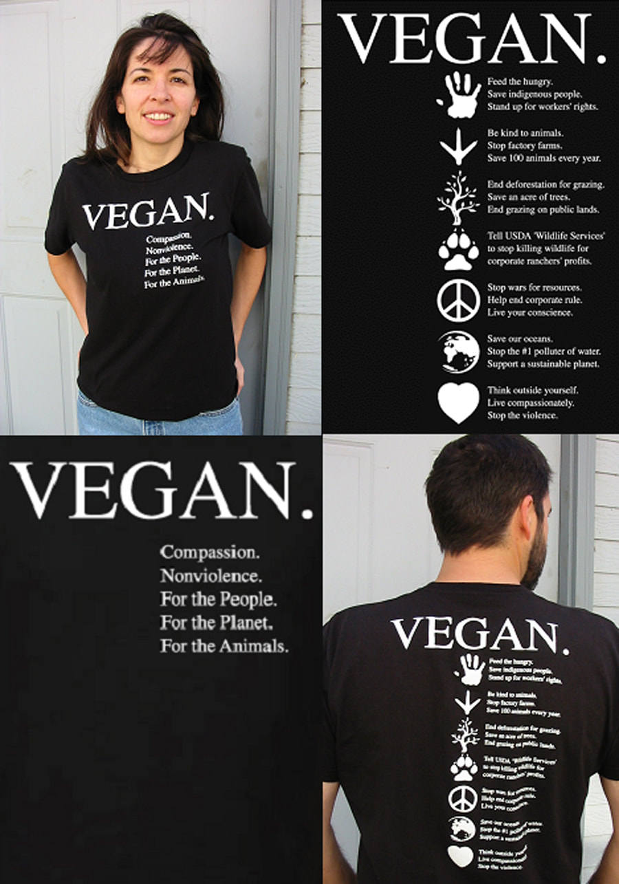 The original VEGAN shirt at VeganShirt.com