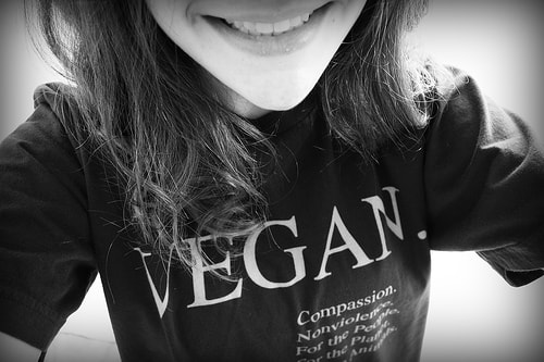 Vegan Shirt selfie